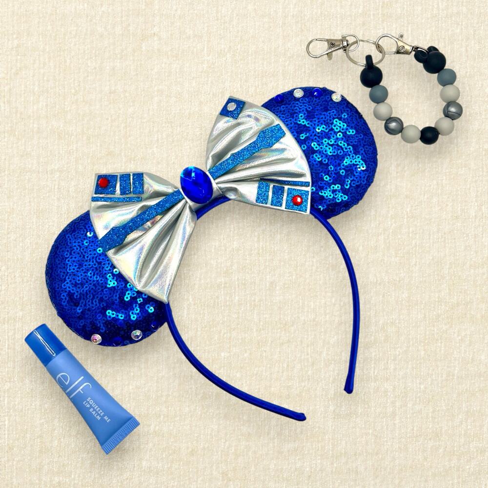 R2-D2 Star Wars Droid Minnie Ears | Disney-Inspired Mouse Ears - Picture 2 of 4